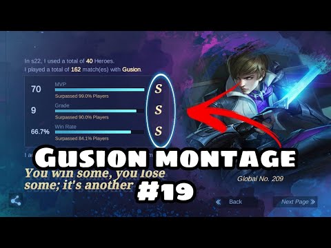 GUSION ZUFRIEDENSTELLENDE KOMBI 🔥 GUSION FAST HAND MONTAGE #19 | BESTE GUSION MONTAGE 2021 - MLBB