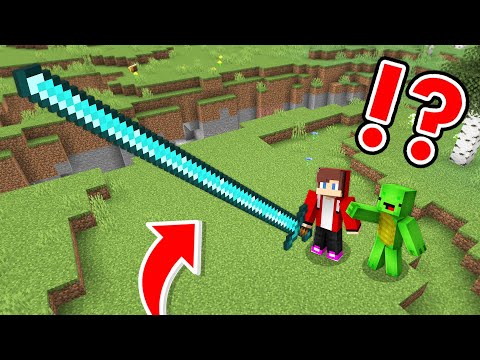 Mikey Spikey - Mikey and JJ Found The LONGEST SWORD in Minecraft (Maizen)