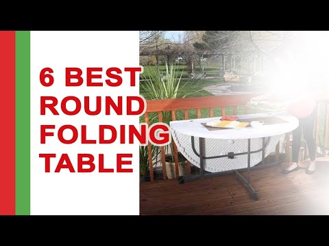 Best round folding table overview