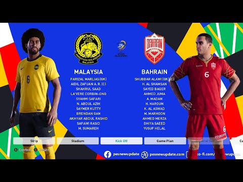 eFootball PES 2021 - Malaysia vs Bahrain ASIA QUALIFIERS GROUP E ROUND 1