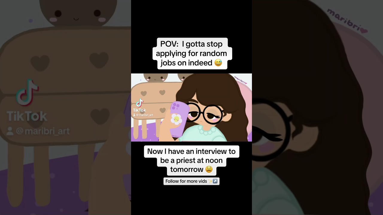 POV: I gotta stop applying at random jobs on indeed 🫣