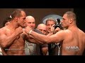 UFC 155 Junior Dos Santos And Cain Velasquez Weigh In Staredown