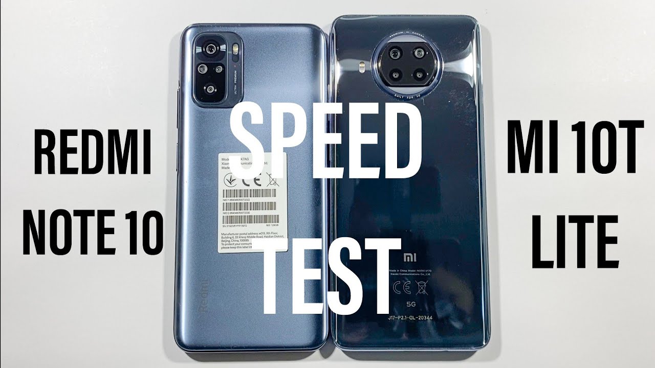 Xiaomi Redmi Note 10 vs Xiaomi Mi 10T Lite Speed Test