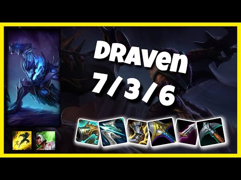 Draven Bot Lane 11.3 Challenger Gameplay Replay S11 (7/3/6) - OCE