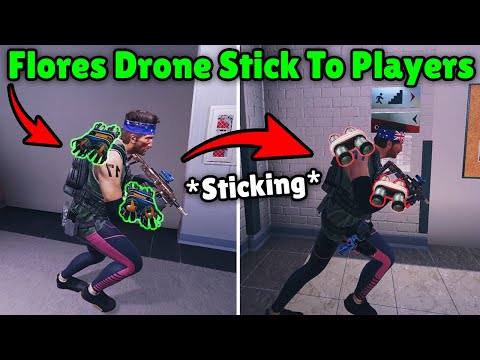 *NEW* Flores Drones Sticking To Players Cheat!  - Rainbow Six Siege