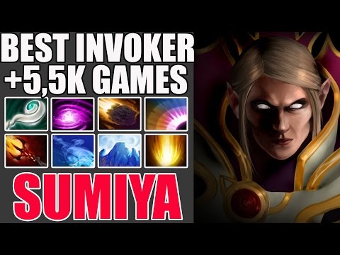BEST INVOKER +5,5K GAMES - Strong Invoker Combos WITH DAGON By Sumiya 6k MMR - Dota 2