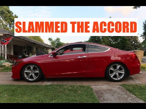 LOWERING the Honda Accord even more!