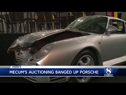 Banged up Porsche could sell for half a million dollars at Monterey Mecum Auctions