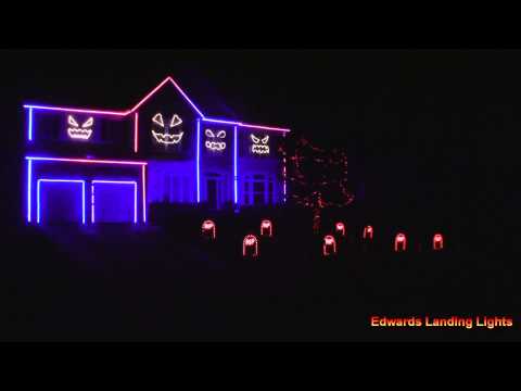 Halloween Light Show 2014 - Bang Bang by Jessie J, Ariana Grande, Nicki Manaj