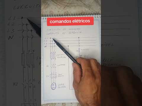 Comandos elétricos, circuito de comando e circuito de potência