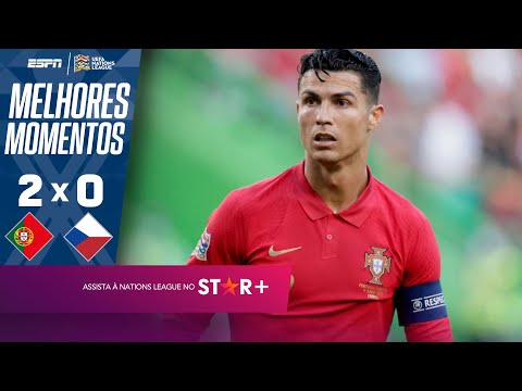 Gols e lances de Portugal x República Tcheca
