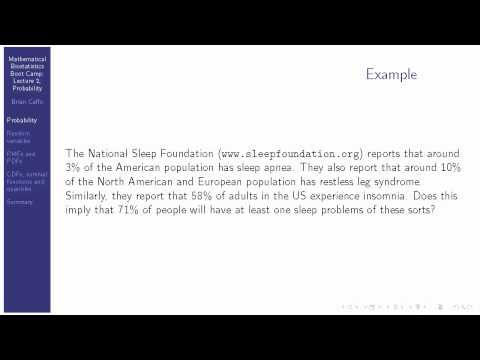 MBBC1 Lecture 2 Probability