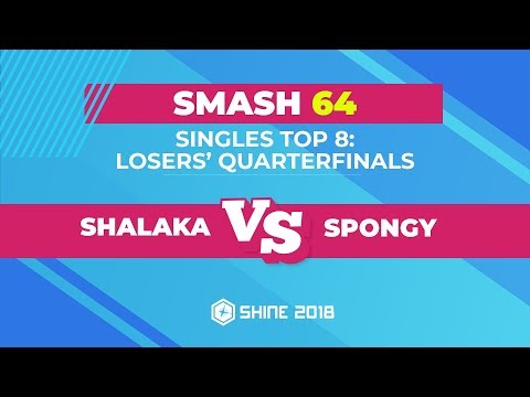 Shalaka vs Spongy - Smash 64 Singles Top 8: Losers' Quarterfinals - Shine 2018