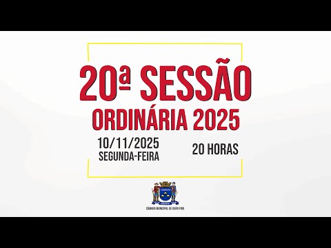 20ª Sessão Ordinária de 2025