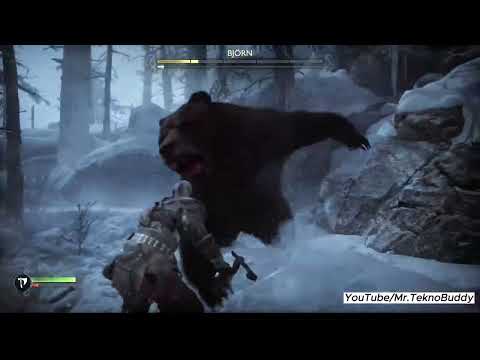 God of War Ragnarök – Björn Bear Boss Fight (PS5) - Epic Boss Fight