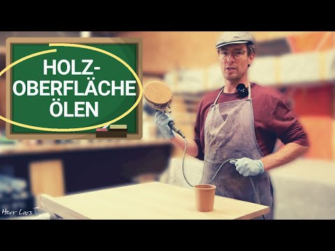 Holzoberfläche Ölen - sauber & schnell mit Exzenterschleifer
