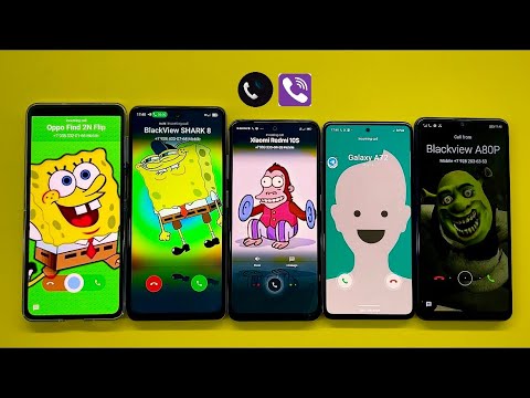 Incoming call Oppo Find 2N Flip + Blackview A80 Pro + SHARK 8 + Realme Note 10S + Samsung Galaxy A72