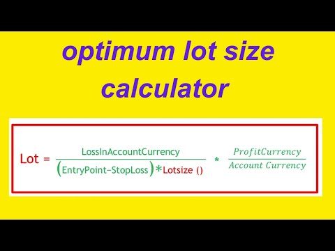 Video Optimum lot size calculator