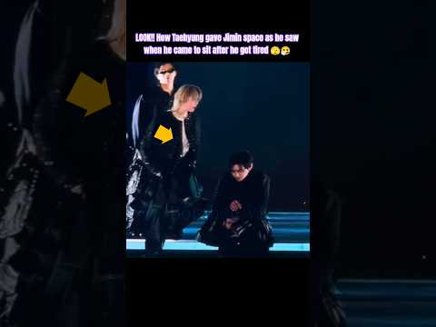 LOOK!! How Taehyung shift side for Jimin to sit comfortably 🫡🤭🤧#v