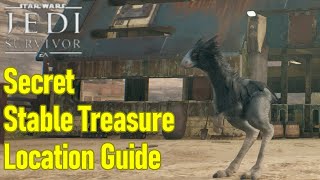 Star Wars Jedi Survivor stable treasure location guide, secret invisible item