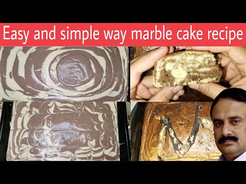 Easy and simple marble cake recipe|Cooking with Faisal lateef