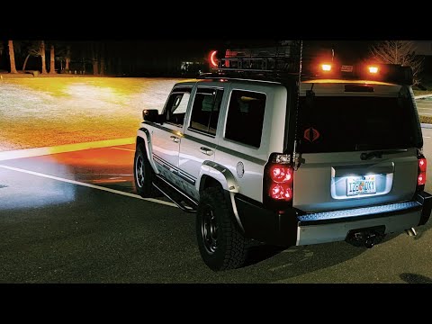 How To Wire LED Reverse/Chase Lights And Every Lighting Mod For My Jeep Commander!!