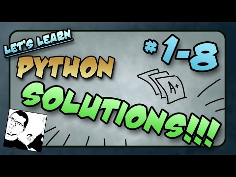 Lets Learn Python Solutions 1 8