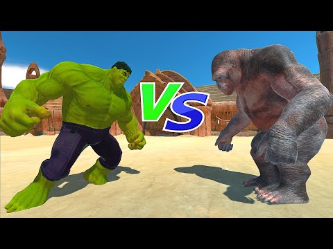 HULK VS GORO AT ARENA - Animal Revolt Battle Simulator