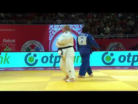 IAROMKA Svitlana (UKR)-  YAMABE Kanae(JPN). +78кг. WORLD JUDO MASTERS MOHAMMED VI 2015