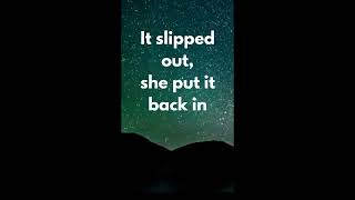 IT SLIPPED OUT, SHE PUT IT BACK IN