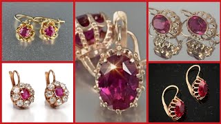 Most Expensive And Luxury Gemstone earrings/ Ruby Emerald Diamond Opal earrings2021