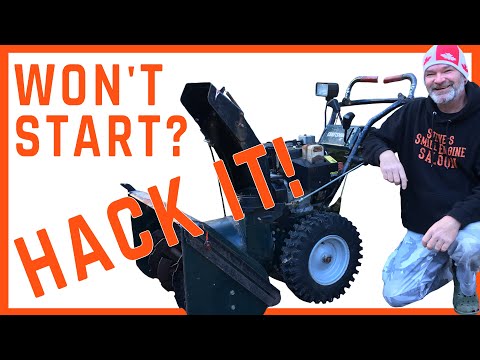 How To CHEAT A Snow Blower To Make It RUN