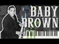 Thomas Fats Waller - Baby Brown (Solo Jazz Stride Piano Synthesia)