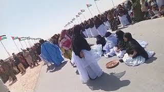 الغناء و الرقص و تلواز لالهاء مخيمات تندوف
