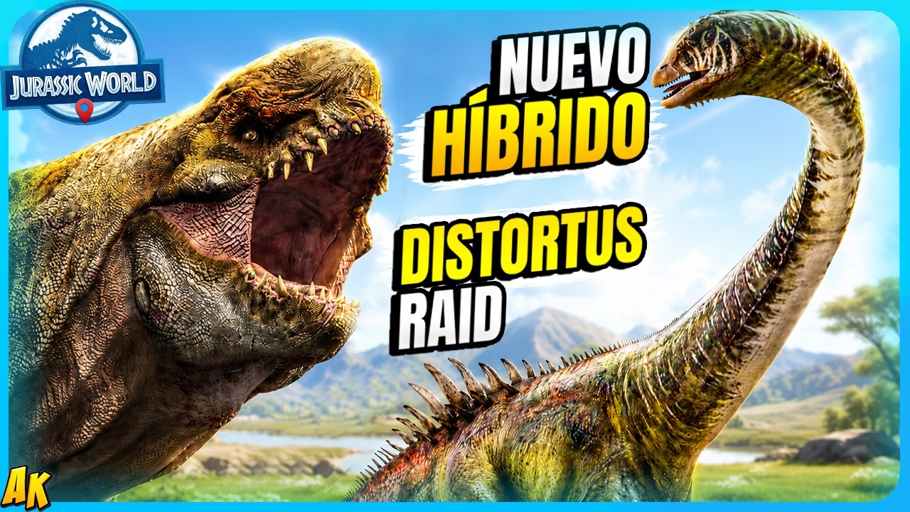 PARALITROSAURUS NUEVO HÍBRIDO DINOSAURIO - VUELVE el DISTORTUS REX Jurassic World Alive