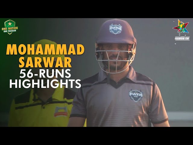 Mohammad Sarwar 56 Runs Highlights | Peshawar vs FATA | Semi Final | Pakistan Cup 2023/24 | M1V1A