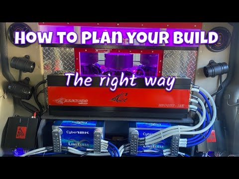 How to Plan out your car audio build / system.