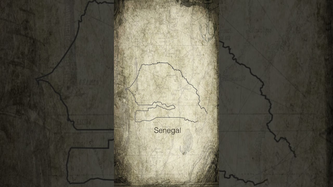 Senegal map drawing #shorts #Senegal #map #kunst #drawing #zeichnen #artist
