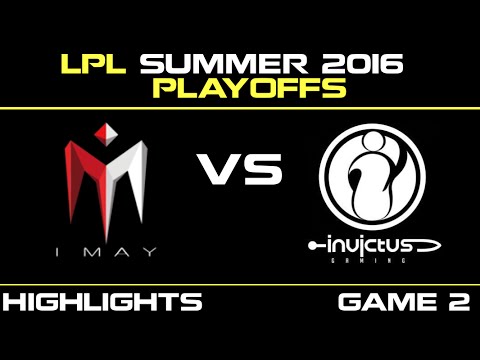 IM vs IG Game 2 Highlights Tencent LPL Summer Playoffs 2016 I May vs Invictus Gaming