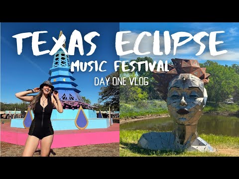 Texas Eclipse Festival | Alex & Alyson Grey, SKREAM, Merch Haul, Camp Tour | Day 1 Vlog