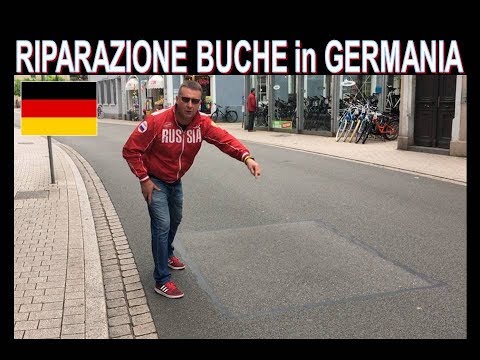 Come riparano le buche in Germania !!!