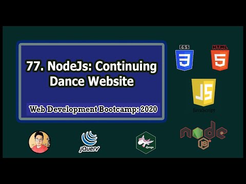 Backend Tutorial Continuing Dance Website Using Pug Nodejs Web Development Tutorials 77