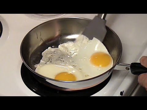 I'm done collecting REVERE WARE! Eggs cooked low and slow in stainless steel without sticking