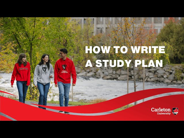 Watch Video: Applying for Your Study Permit #4 Write a Study Plan