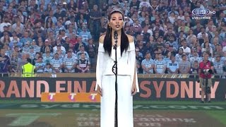 Dami Im Sings the Australian National Anthem at the 2016 NRL Grand Final