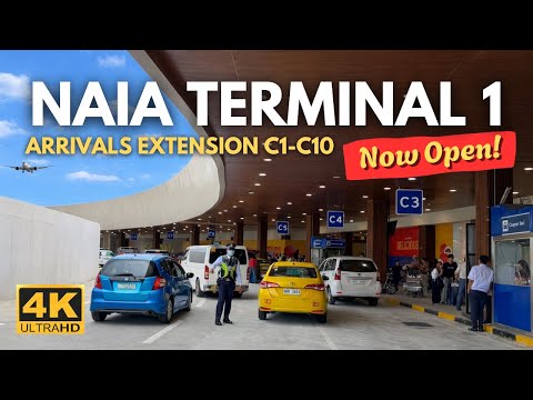 First Look: NAIA 1 Arrival Extension C1–C10 | New Upgrade & Restaurants | 4K | Philippines
