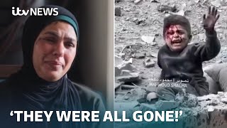 Video: Nuha Mahmood returns to Gaza flat where her 5 children and husband were killed by Israeli missile | ITV News