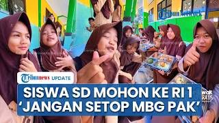 Saat Mahasiswa Demo Minta MBG Dihentikan, Siswa SD Ramai-ramai Dukung Prabowo Memohon MBG Tak Distop