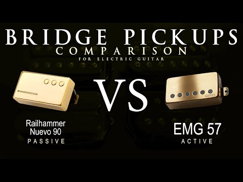 Railhammer NUEVO 90 vs EMG 57 - Bridge Guitar Pickup Comparison Tone Demo