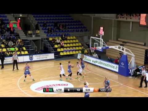 LMKL Pusfinalis: „Utena“ - „Hoptrans-Sirenos“ rungtynių įrašas 2016-04-05